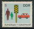 DDR Germany 1969 Mi 1444  YT 1140 Sc 1081 ** Pedestrain Crossing – Road Safety / Sicherheit Im Straßenverkehr - Unfälle Und Verkehrssicherheit