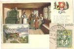 AK  Rütli - Litho 2 Bilder  (mit Ziffer-Abarten)           1901 - Plaatfouten