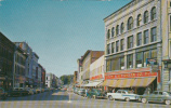 Rutland Vermont - Merchants Row - Street Cars Stores 1950s - Unused - Rutland