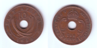 East Africa 10 Cents1934 - Britische Kolonie