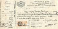 FACTURE LETTRE ASSURANCE : RIBERAC . COMPAGNIE DU SOLEIL . 1934 . QUITTANCE . - Bank & Insurance