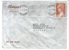 TZ375 - GRECIA  , Lettera Commerciale Per L ' Italia Del 1957 Timbro D'arrivo . - Storia Postale