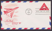 United States Postal Stationery Ganzsache Entier FDC Cover CHICAGO 1965 Airmail Aeroplane Flugzeug - 1961-80