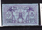 NOUVELLES HÉBRIDES N° 98 2F50 S 2S VIOLET S BLEU IDOLE INDIGÈNE LÉGENDE NEW HÉBRIDES RF A GAUCHE ET GB A DROITE* - Autres & Non Classés