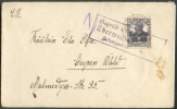Occupation Allemande N°7 Obl; Càd Pont De MITAU + Censure De KÖNISBERG S/L. Vers Eupen. 7922 - 1916-19 Occupation Allemande