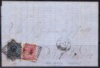 T)1866 CIRC.COVER SAN GARCIA(SEGOVIA)TO SANTANDER NICE COMBINATION XF¡ - Covers & Documents