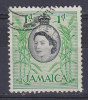 Jamaica 1956 Mi. 162      1 P Queen Elizabeth II. & Palm Trees - Jamaïque (...-1961)