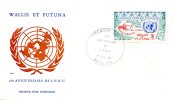 Wallis Et Futuna    FDC   Premier Jour     12 Juillet 85    Anniversaire De L'O.N.U - FDC