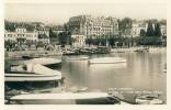 Ouchy-Lausanne  Le Port Et L'Hôtel Beau-Rivage Palace  Cpsm Format Cpa - Port