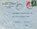 Belgium- Air Mail Cover Posted "De Crane & Marsily"/Antwerp [29.7.1948]to "Borg Warner International Corp."/ Chicago-USA - Autres & Non Classés