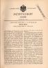 Original Patentschrift - Gebr. Kreuzer In Furtwangen , 1891 , Elektrische Weckuhr , Wecker , Uhr !!! - Andere & Zonder Classificatie