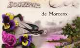 Souvenir De Morcenx - Hirondelles - Fleurs - Rose - Pensées - Lettre - Morcenx