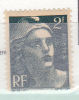 FRANCE N° 713 2F VERT MARIANNE DE GANDON CADRE INFERIEUR DOUBLE NEUF SANS CHARNIERE - Unused Stamps