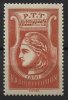 FRANCE, RADIODIFFUSION STAMP IN RED FROM 1936, PERFECT STAMP MNHv **! - Radio Broadcasting