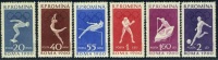 1960 Rome Olympics (II),Romania, Mi.1847-1852,MNH - Unused Stamps