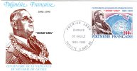 POLYNESIE -  1990: EPJ  "centenaire De La Naiss. Du Gal De Gaulle" (N° 364) - Briefe U. Dokumente