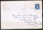 CANADA  Scott # 341 ON 1955 COVER To Nova Scotia - Lettres & Documents