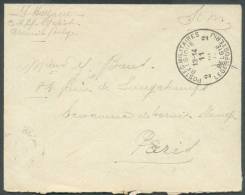 Enveloppe En SM Obl. Sc POSTES MILITAIRES BELGIQUE 2 Du 11-III-1917 Ver Paris - 7948 - Lettres & Documents