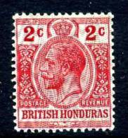 British Honduras George V 1915 2c With Violet Overprint, Lightly Hinged Mint (A) - British Honduras (...-1970)