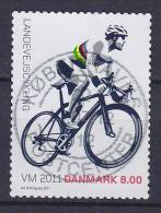 Denmark 2011 Mi. 1661   8.00 Kr VM Cykling World Championship Bicycling Deluxe Cancel !! - Used Stamps