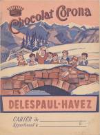 PR 84/  PROTEGE CAHIER-     CHOCOLAT  CORONA DELESPAUL -HAVEZ - Chocolade En Cacao