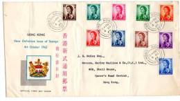 64359)lettera Cinese F.d.c. Con 10 Valori + Annullo - ...-1979