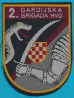BOSNIA, CROATIAN FORCES SLEEVE PATCH, 2. GARDIJSKA BRIGADA HVO - Stoffabzeichen