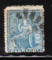 Barbados 1861 Britannia Used - Barbades (...-1966)