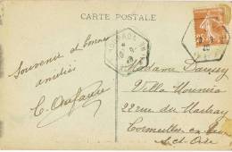 Postal BOUBRON (seine Et Marne) 1928. Vista Fointenebleau - Cartas & Documentos