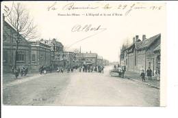 NOEUX LES MINES L Hopital   Et La Rue D´arras Cpa Bon état - Noeux Les Mines