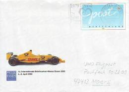 0407b: Motiv Michael Schumacher- Formel 1 Benetton 2002 Auf Deutschland- Ganzsache 2002 - Sobres Privados - Usados