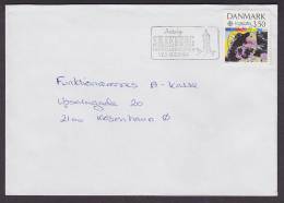 Denmark Slogan 'Besøg Himmelbjergbyen Ved Gudenaa' SILKEBORG 1991 Cover Brief KØBENHAVN Ø Europa CEPT Stamp - Storia Postale
