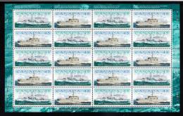 Canada MNH Scott #1763a Sheet Of 10 Pairs 45c HMCS Sackville, HMCS Shawinigan - Canadian Naval Reserve - Full Sheets & Multiples