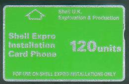 BT Oil & Gas CUR002 Shell Expro Oil & Gas Rig, Mint Phonecard. Clearance Start Price - [ 2] Oil Drilling Rig