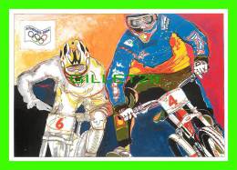 JEUX OLYMPIQUES, ATHÈNES 2004 - LE CYCLISME - ILLUSTRATEUR, LENZI - No 13 - FESTICART 2004 - TIRAGE 800 Ex - - Olympische Spiele