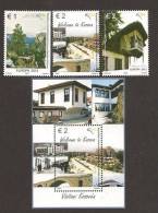 KOSOVO, República--  EUROPA 2012 -TEMA ANUAL " VISITE KOSOVA ".- SERIE De 2 V.+ HOJITA BLOQUE + SELLO HOJITA BLOQUE - 2012