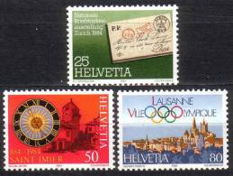 1984 Zu 705-707 / Mi 1267-1269 / YT 1196-1198 Série Complète ** / MNH - Ungebraucht