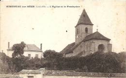 Côte D´Or- Mirebeau-sur-Bèze -l'Eglise Et Le Presbytère. - Mirebeau