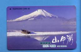 Japan Japon  Telefonkarte Télécarte Phonecard -  Volcan Volcano Vulkan Berg Mountains Montagnes - Volcans