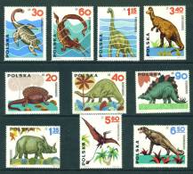 POLAND  -  1965  Dinosaurs  Mounted Mint  As Scan - Ongebruikt