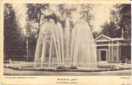 Russia Postcard Mint St. Eugenie Red Cross Society Peterhof Eva's Fountain - Croce Rossa