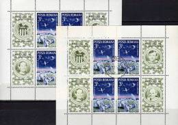 Apollo 16 Astronauten 1972 Auf Dem Mond Rumänien Block 95 ** Plus O 20€ US-Projekt Der NASA Bf Bloc Se-tenant Of Romania - Verzamelingen