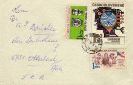 Carta, Praha 1978 , Checoslovaquia, Expo 70 Osaka, Unesco - Covers & Documents