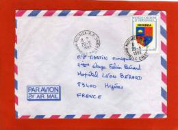 YVERT PA257 SEUL SUR LETTRE NOUMEA 29/6/1989  POUR HYERES VAR - Cartas & Documentos