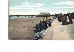 Litho Promande And Beach Sputhport England Um 1905 - Southport