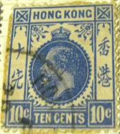 Hong Kong 1912 King George V 10c - Used - Used Stamps