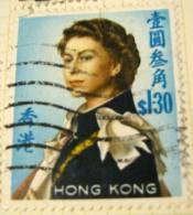 Hong Kong 1962 Queen Elizabeth II $1.30 - Used - Oblitérés