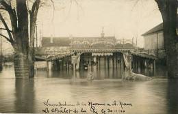 Saint Maur Des Fossés : Chalet De La Pie , Inondations 1910, Carte Photo - Saint Maur Des Fosses