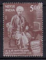 India MNH 2006, Dr.U.V.Swaminatha Iyer, Scholar & Writer, Book, Tamil Literature, Manuscript, Palm Leaf, Carnatic Music - Autres & Non Classés