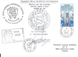 8677  MARION DUFRESNE - MD 50 JASUS - St PAUL &AMSTERDAM - Lettres & Documents